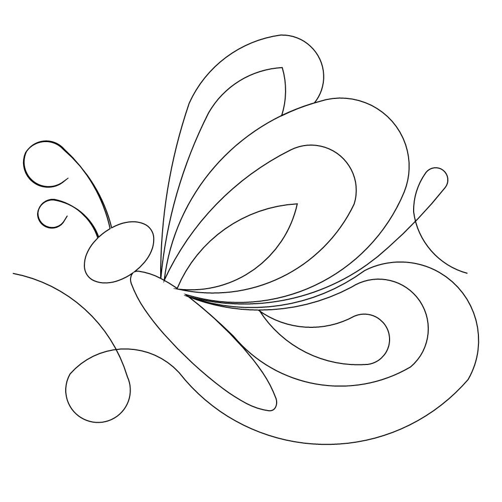 butterfly border 002 Digital Pattern Sweet Dreams Quilt Studio